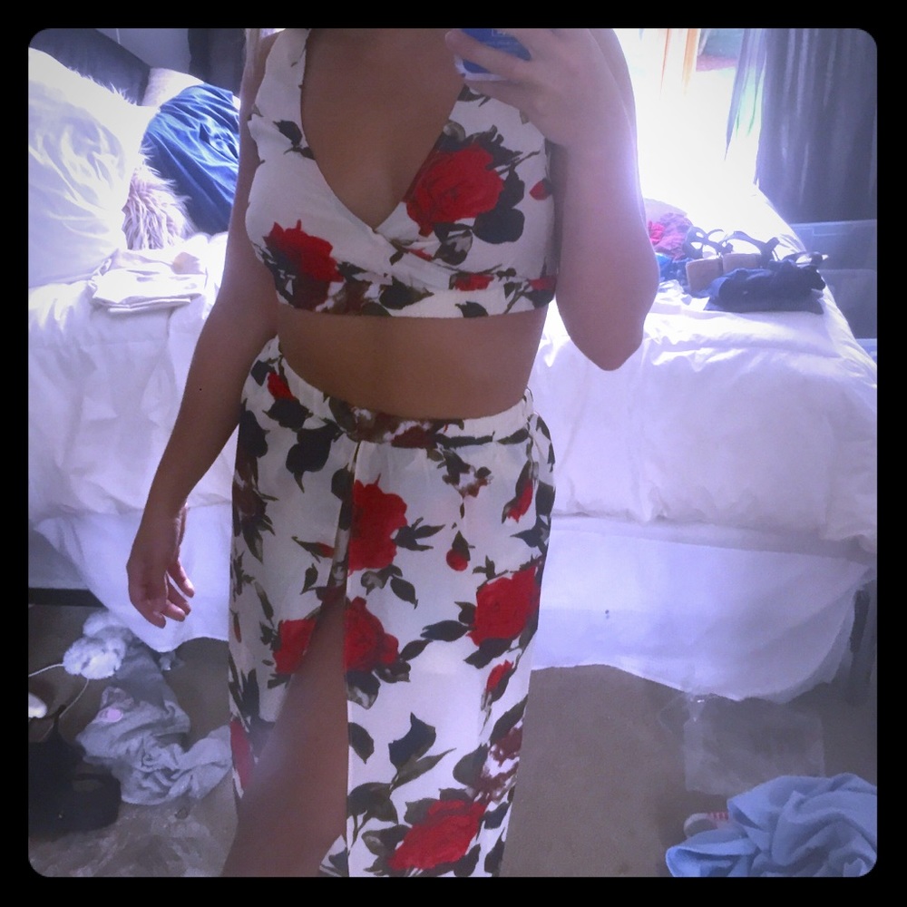 Two Piece Floral Set